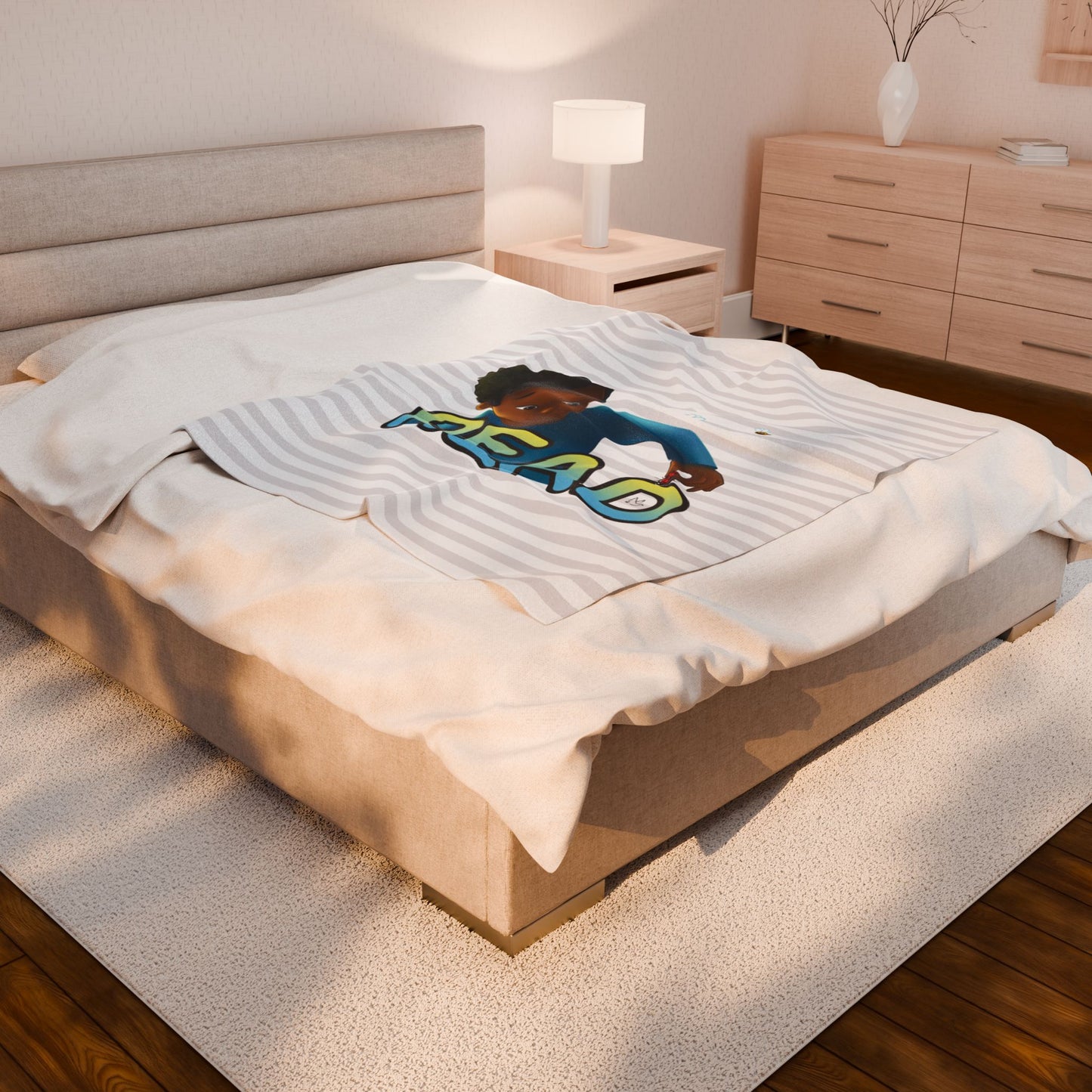 Scary, Scary Sasha | Velveteen Plush Blanket | 30" x 40" | 50" x 60" | Dylan