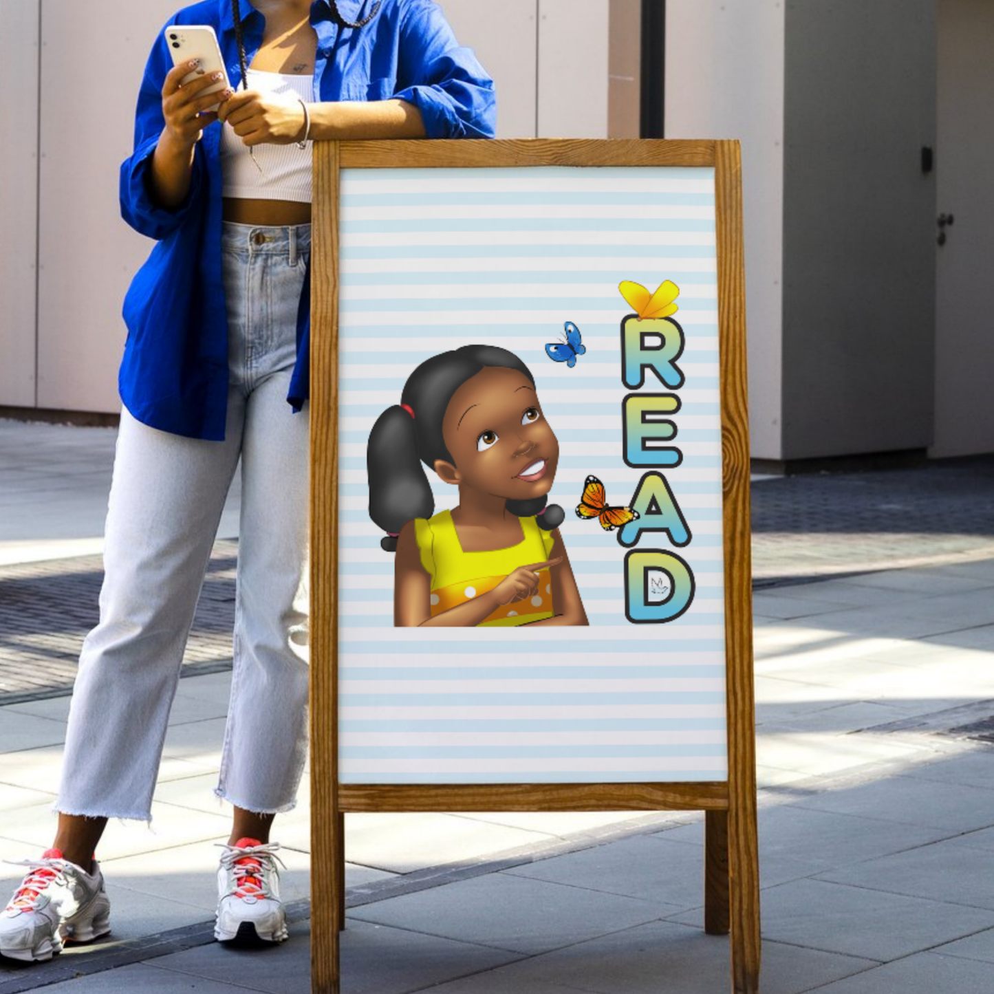 Printable Kids Room Wall Art Print Set, 12 x 16, 18 x 24, 24 x 36, SASHA, Read Canvas Print, Kids Wall Art, Kids Room, Classroom, Nursery, Daycare