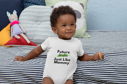 Personalized Future Career Writer Infant Bodysuit, New Baby Gift for Mom