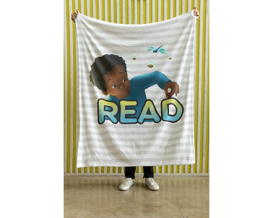 Scary, Scary Sasha Velveteen Plush Blanket, 30" x 40", 50" x 60", Dylan