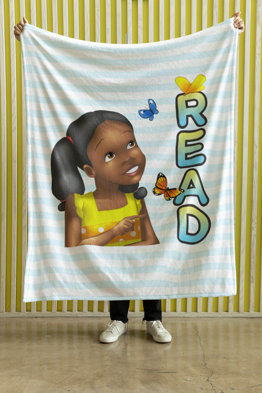 Scary, Scary Sasha Velveteen Plush Blanket, 30" x 40", 50" x 60", Sasha