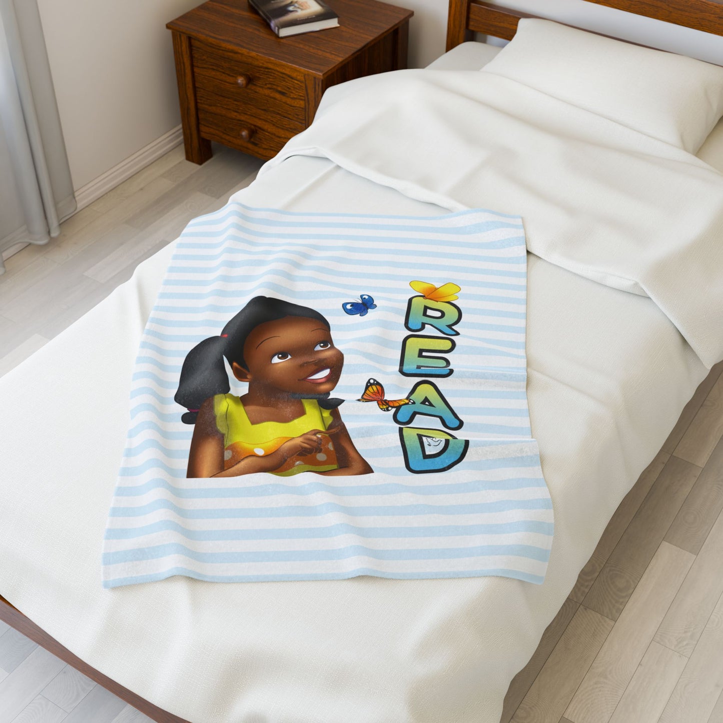 Scary, Scary Sasha | Velveteen Plush Blanket | 30" x 40" | 50" x 60" | Sasha