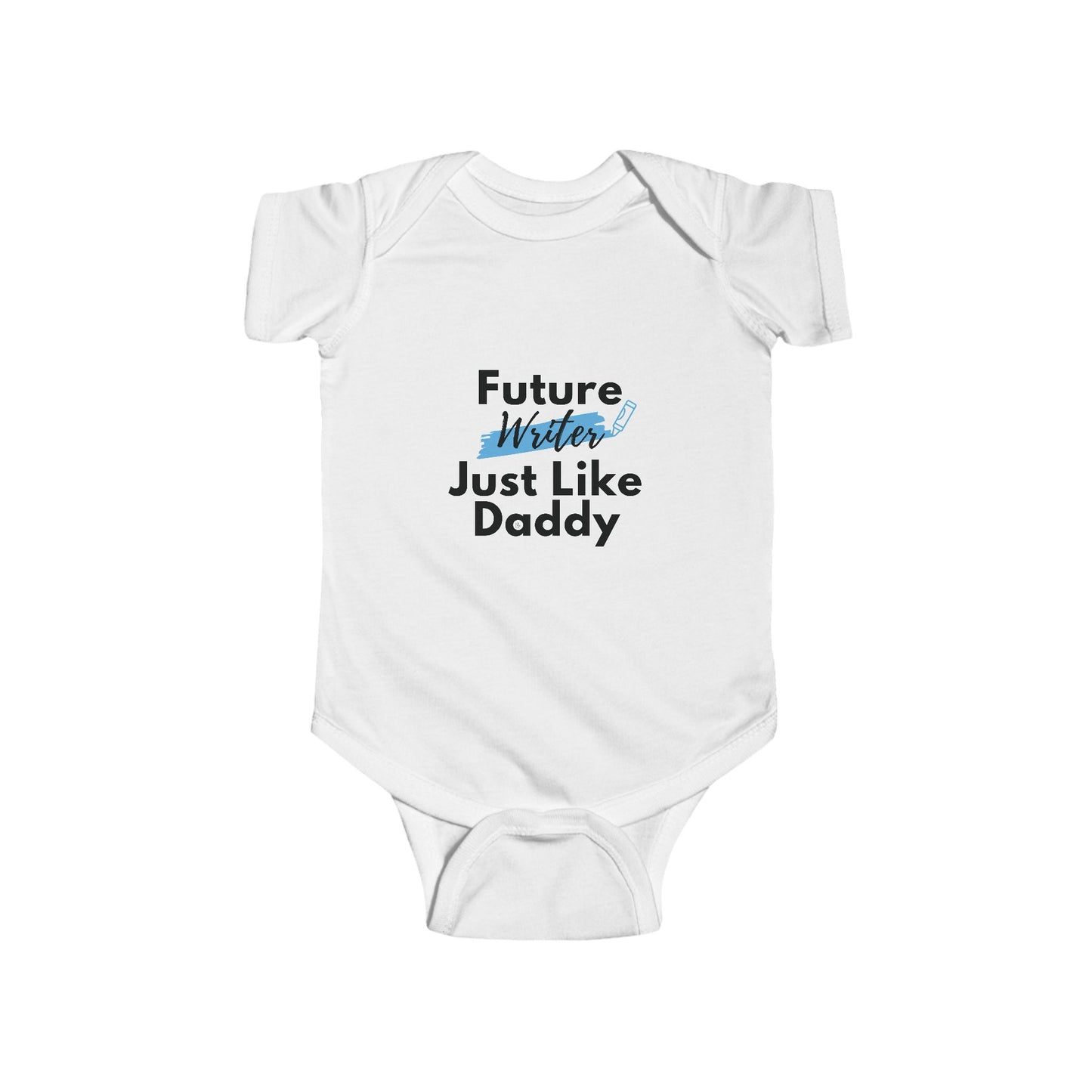 Personalized Infant Bodysuit for Writers, Authors, Stylists, Dancers, Baby Shower Gift, Christmas Gift, New Dad Gift, Pregnancy Announcement